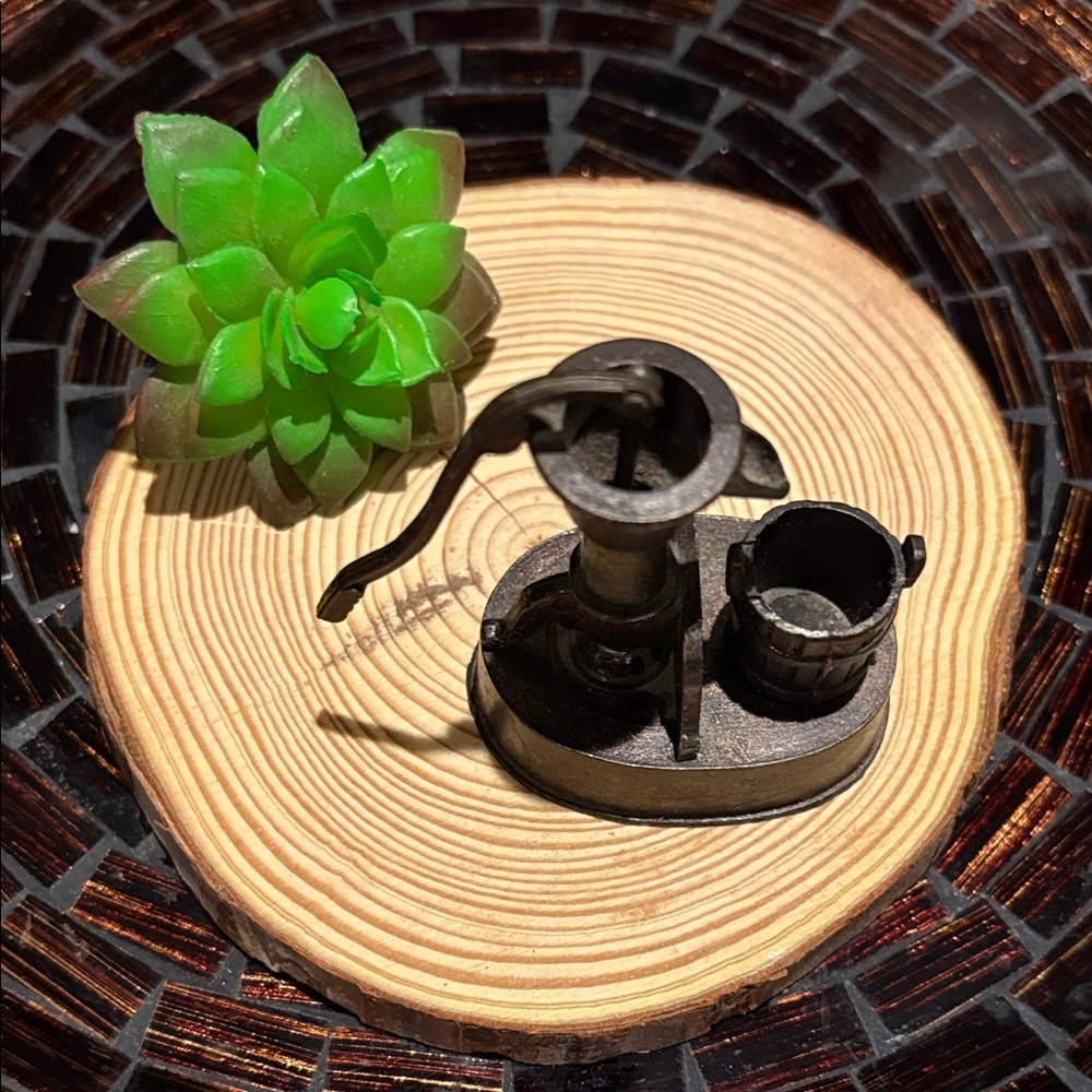 Vintage die cast pencil sharpener Miniature Water Pump figurine